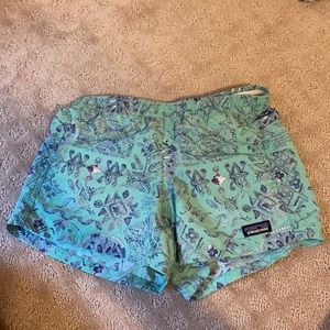 Teal Patagonia girls shorts